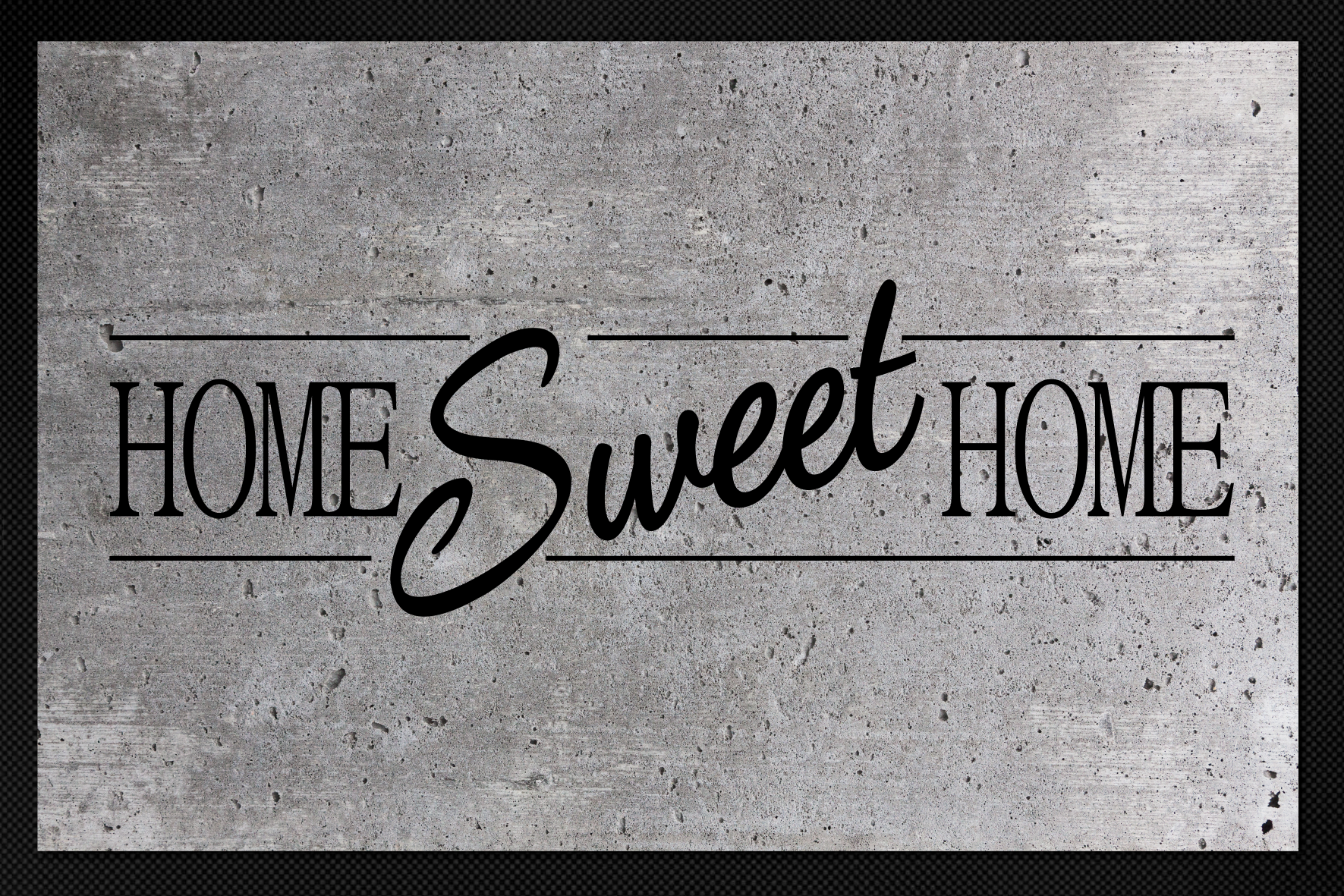 Fußmatte Home Sweet Home Beton | Fussmattenguru - Gestalte Deine Fussmatte